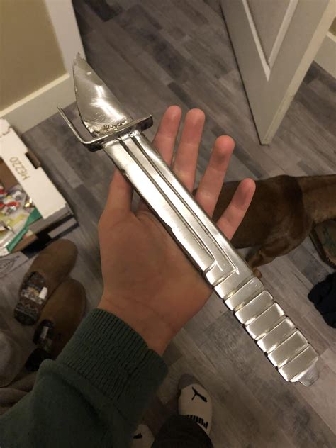 I made a steel darksaber in my metalwork class I couldn’t do any of the ...