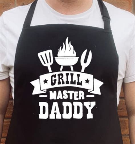 Barbecue Apron for Daddy BBQ Apron for Dad Barbecue Lover | Etsy