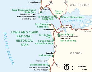 Lewis and Clark National Historic Trail Official Map - Washington ...