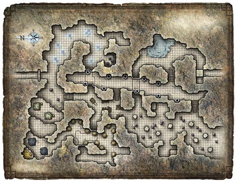 D&D Cavern Dungeon Map : Mike Schley D D Starter Set Maps D D Starter ...