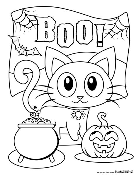 Free Halloween coloring pages for kids (or for the kid in you)