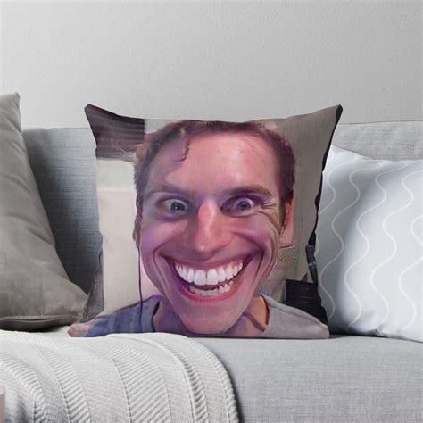 "jerma sus face meme" Throw Pillow for Sale by michaalec | Redbubble