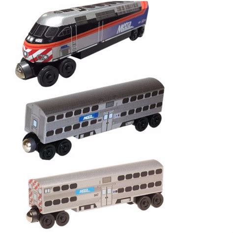 Train Sets Manufacturer CalTrain MP-36-3 Car Set Wooden Toy Train by ...