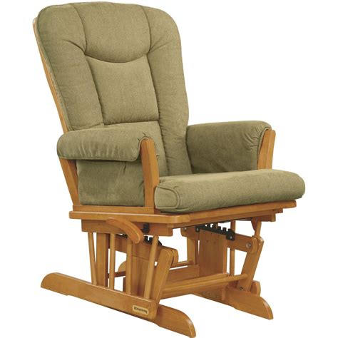 Shermag Glider Rocker with Honey Finish and Wheat Cushion - Walmart.com ...