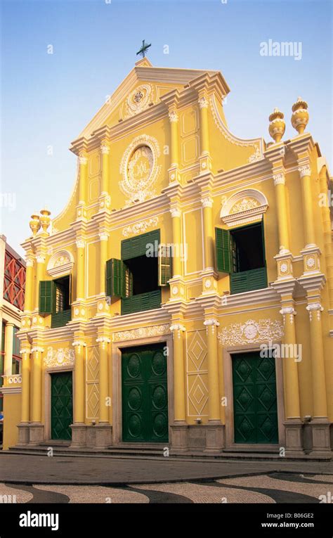 China, Macau, St Dominics Square, St.Dominic's Church Stock Photo - Alamy