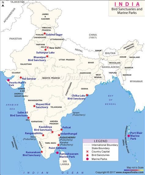 Bird Sancturaies and Marine Parks of India | India world map, Ancient ...