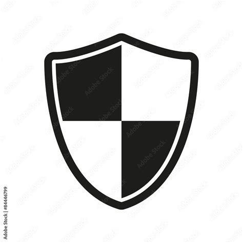 The shield icon. Security and safety, firewall symbol. Stock Vector ...