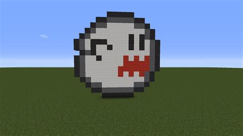 Minecraft Tutorial: Pixel Art Nintendo Super Mario: Ghost - YouTube