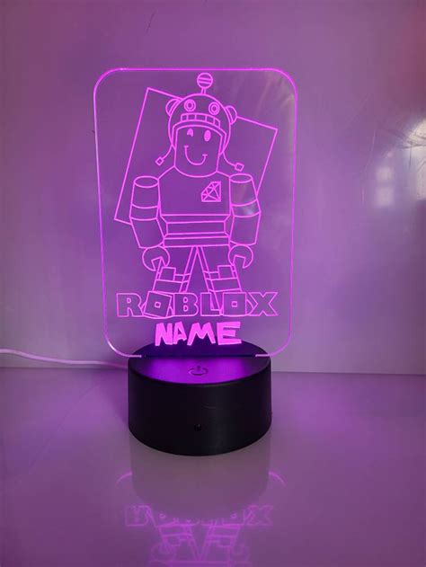 Personalised Roblox Night Light Children's Light Game - Etsy UK