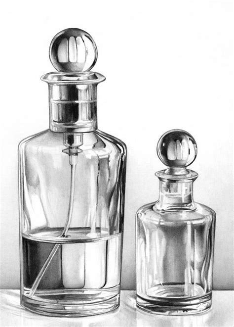 Glass bottles Drawing by Cath Riley | Saatchi Art