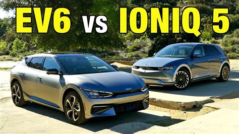 Kia EV6 vs. Hyundai Ioniq 5 | Luxury Electric SUV Comparison Test ...