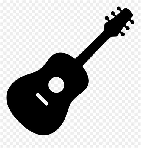 Acoustic Guitar Clipart Svg - Acoustic Guitar Icon Png Transparent Png ...