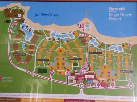 Barcelo Maya Resort Map