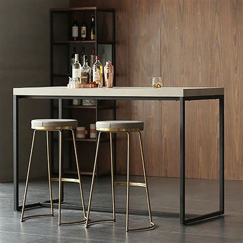 Industrial Rectangular Bar Height Table Small Dining Table for ...