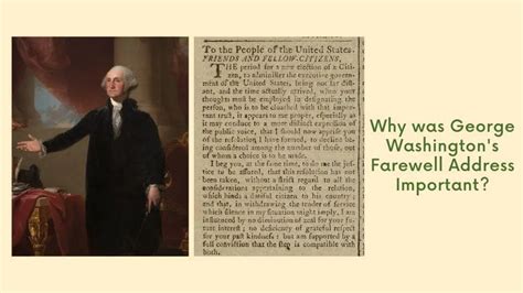 Why Was Washington's Farewell Address Important? - History in Charts