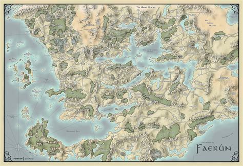 Faerun Map From Forgotten Realms Digital Download - Etsy | Forgotten ...