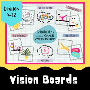 Goal Setting Vision Boards - Back To School by Sydney Hinz | TPT