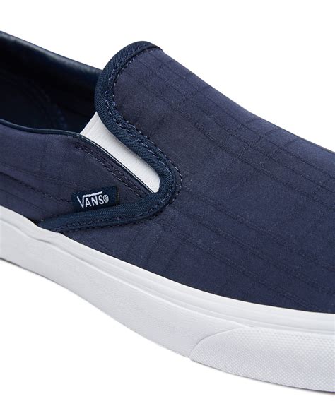 Vans Mens Classic Slip On Shoe - Blue | SurfStitch