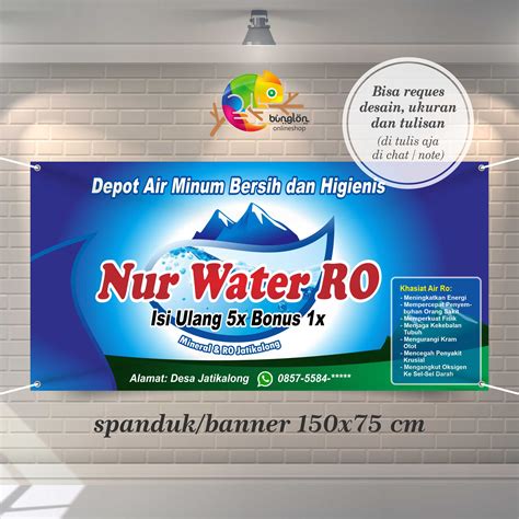 Spanduk Banner Depot Air Minum, Spanduk Air Isi Ulang, Free Desain ...