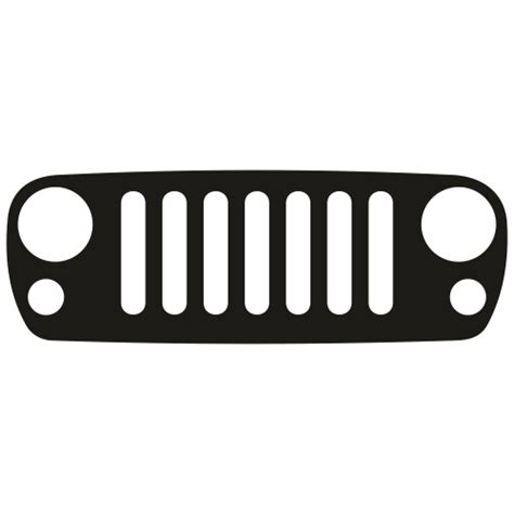 Jeep Grill Logo SVG | Jeep Front Grill Png