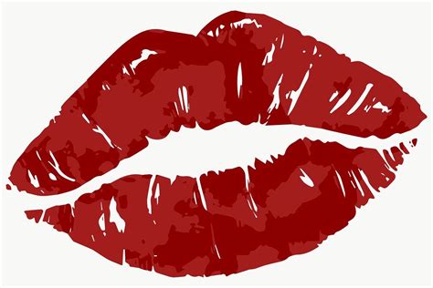 Download premium png of Vectorized red lips sticker design resource ...