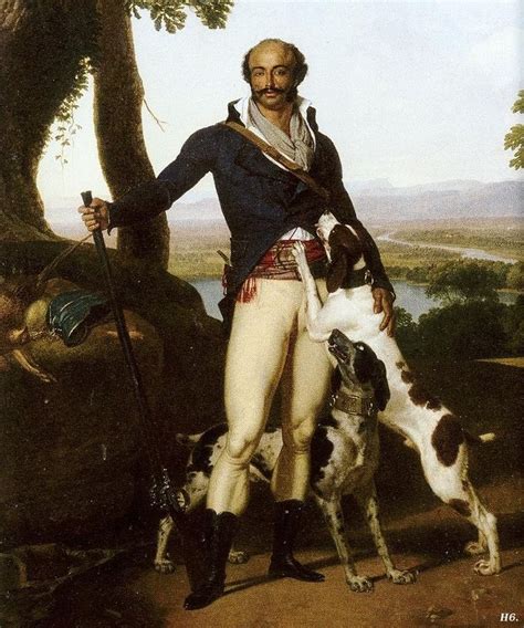 Portrait of a hunter with his dog - Portrait of Alexandre Dumas. Louis ...