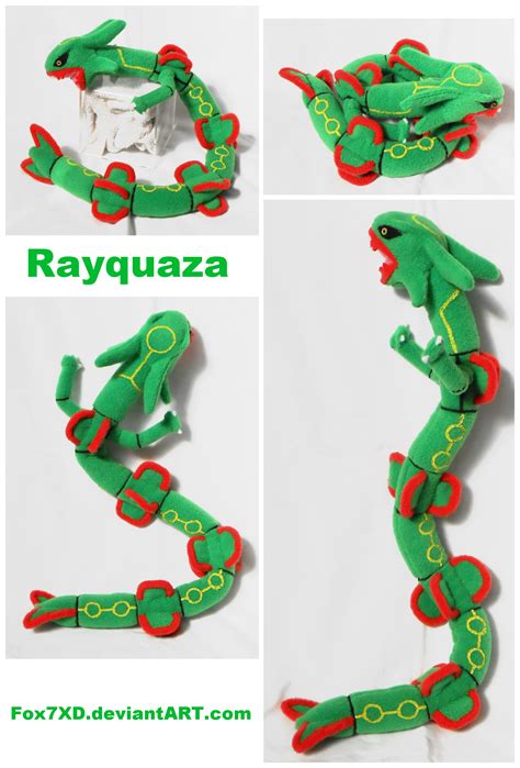 Rayquaza mini Plush by Fox7XD on DeviantArt