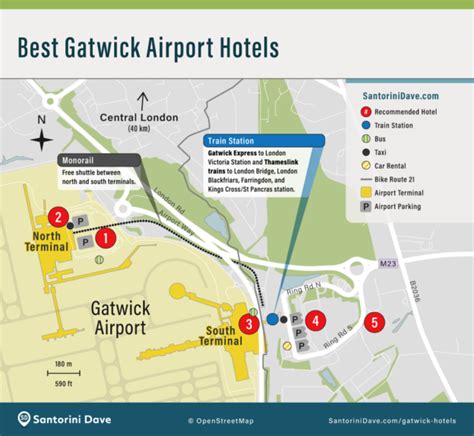 5 BEST HOTELS near GATWICK LONDON AIRPORT