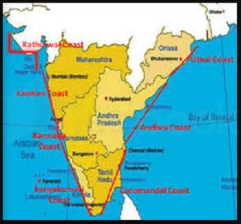 [Solved] Konkan coast and Coromandel Coast in India are located