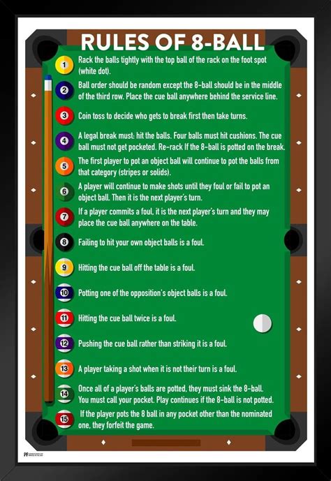 8 Ball Pool Rules Printable - Printable Word Searches