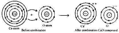 Explain with the help of (1) An ionic equation (2) Electron dot ...