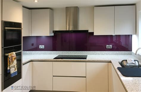 Coloured glass splashbacks | Kitchen bar design, Glass kitchen, Glass ...