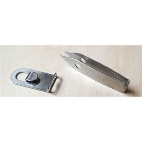 Uncle Bill's Sliver Gripper Tweezers Stainless Steel Keychain Survival ...