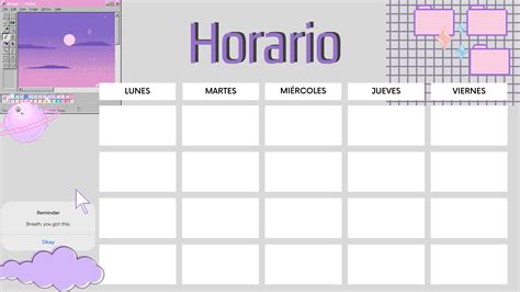 Horario de Clase aesthetic | Horario de clases, Horario, Fiesta de los ...