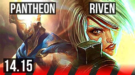 PANTHEON vs RIVEN (TOP) | 800+ games, 10/3/5 | EUW Master | 14.15 - YouTube