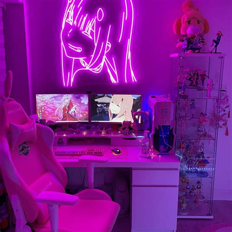 Cute Anime Aesthetic Kawaii Gaming Setup