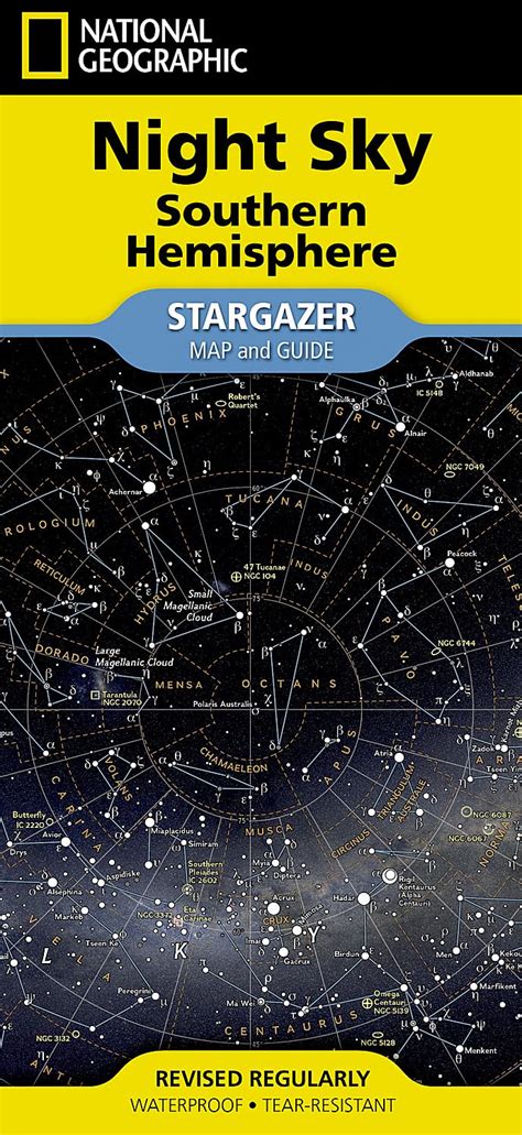 National Geographic Night Sky - Southern Hemisphere Map (Stargazer ...