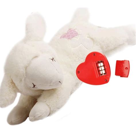 All For Paws Interactive Soft Wool Heartbeat Lamb Plush Toy For Dogs ...