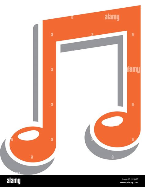 Music note sticker design, sound melody and song theme Vector ...