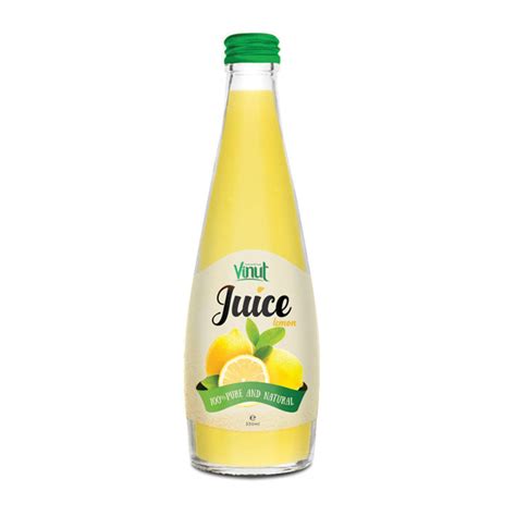 330ml Glass bottle Pure and Natural Lemon Juice