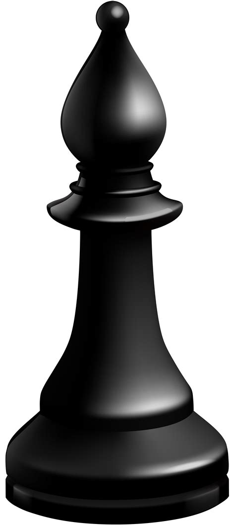 Bishop Black Chess Piece PNG Clip Art - Best WEB Clipart