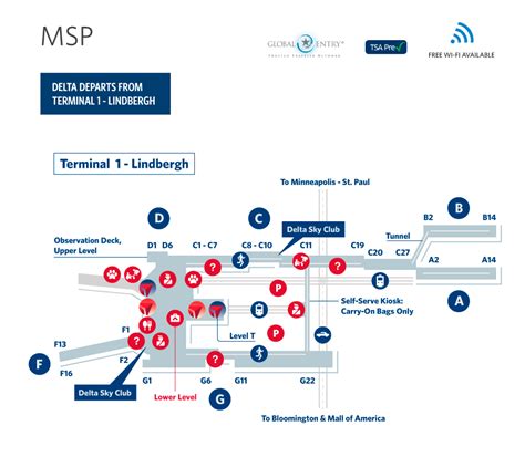 Msp Airport Terminal Map