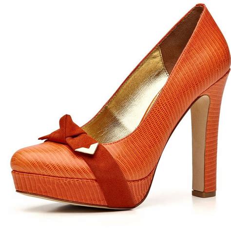 Orange Shoes Heels