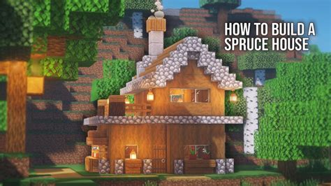 Minecraft: How To Build a Simple Spruce House 1.20.2/1.20.1/1.20/1.19.2 ...