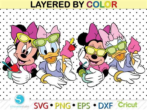 Minnie mouse y Daisy Duck svg minnie mouse clipart daisy - Etsy México