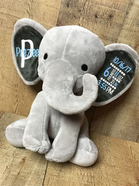 Personalized elephant, baby elephant, birth elephant, birth statistics ...