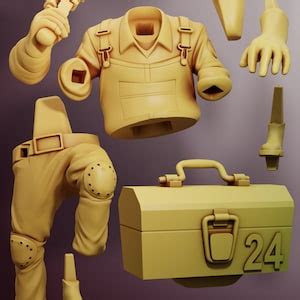 Team Fortress 2 Engineer Display Figure/model 3D Resin Print - Etsy