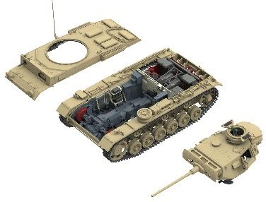 Panzer III Ausf. J (Pz.Kpfw.III Ausf. J) Full Interior Kit | HLJ.com