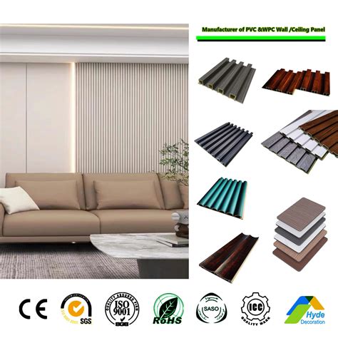 5mm 8mm Bamboo Wood Fiber Wall Panels Cladding Wall Paneling WPC ...