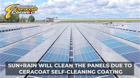 Ceracoat Ceramic self-cleaning coating for PV panels - YouTube